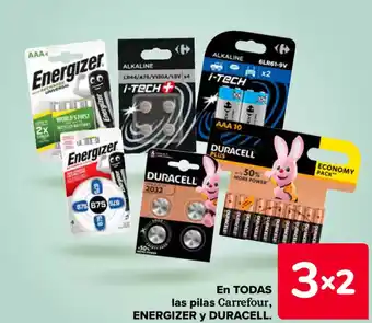 Carrefour ENERGIZER Y DURACELL En todas las pilas carrefour oferta