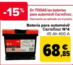 Carrefour Batería para automóvil Carrefour N°4 oferta