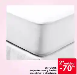 Carrefour En todos los protectores y fundas de colchón o almohada. oferta