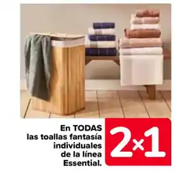 Carrefour En todas las toallas fantasía individuales de la línea essential. oferta