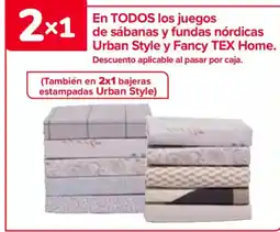 Carrefour TEX En todos los juegos de sábanas y fundas nórdicas urban style y fancy home oferta