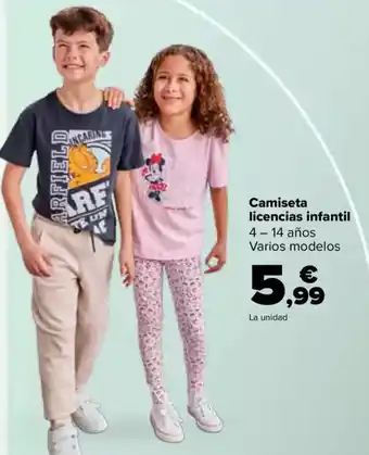 Carrefour Camiseta licencias infantil oferta