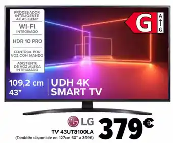 Carrefour LG Tv 43ut8100la oferta