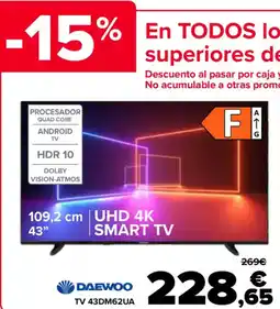 Carrefour DAEWOO TV 43DM62UA oferta