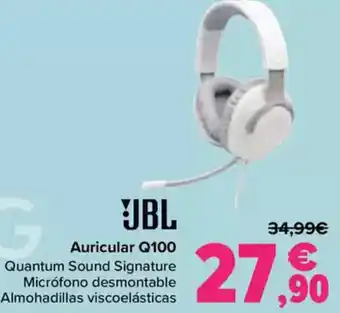 Carrefour JBL Auricular Q100 oferta