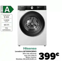 Carrefour HISENSE Lavadora WF3S9043BW3 oferta