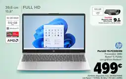 Carrefour HP Portátil 15-FC0003N oferta