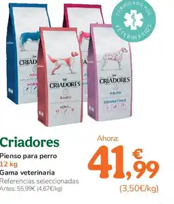 TiendAnimal CRIADORES Pienso para perro oferta