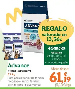 TiendAnimal ADVANCE Pienso para perro oferta