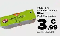 Supeco BOYA Atún claro en aceite de oliva oferta