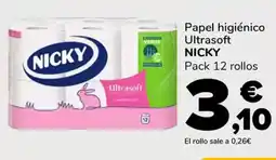 Supeco NICKY Papel higiénico Ultrasoft oferta