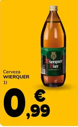 Supeco WIERQUER Cerveza oferta