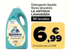 Supeco LA ANTIGUA LAVANDERA Detergente líquido flores silvestres oferta