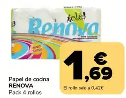 Supeco RENOVA Papel de cocina oferta