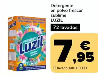 Supeco LUZIL Detergente en polvo frescor sublime oferta