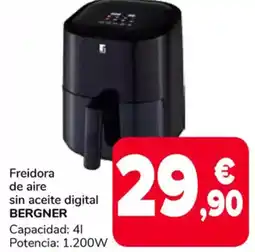 Supeco BERGNER Freidora de aire sin aceite digital oferta