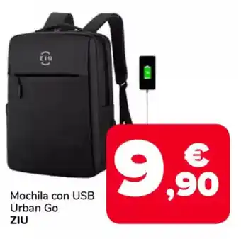 Supeco ZIU Mochila con usb urban go oferta