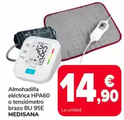 Supeco MEDISANA Almohadilla eléctrica HPA60 o tensiómetro brazo BU 95E oferta