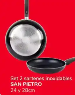 Supeco SAN PIETRO Set 2 sartenes inoxidables oferta