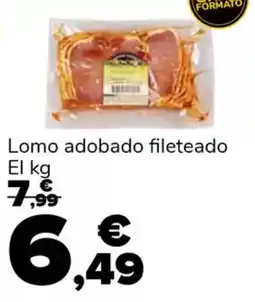 Supeco Lomo adobado fileteado oferta