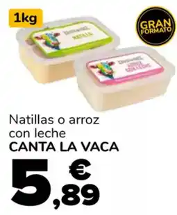 Supeco CANTA LA VACA Natillas o arroz con leche oferta