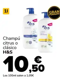 Supeco H&S Champú citrus o clásico oferta