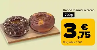 Supeco Rondo mármol o cacao oferta