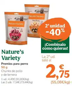 TiendAnimal NATURE'S VARIETY Premios para perro oferta