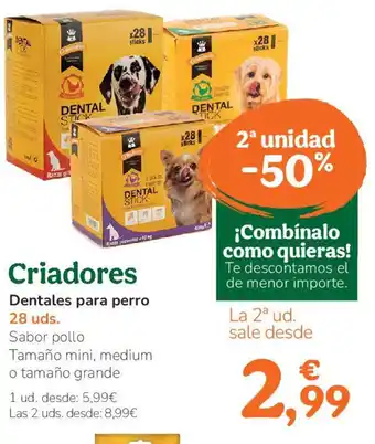 TiendAnimal CRIADORES Dentales para perro oferta