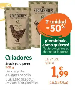 TiendAnimal CRIADORES Snack para perro oferta