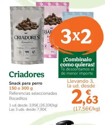 TiendAnimal CRIADORES Snack para perro oferta