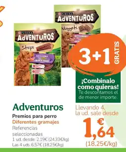 TiendAnimal ADVENTUROS Premios para oferta