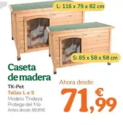 TiendAnimal Caseta de madera oferta