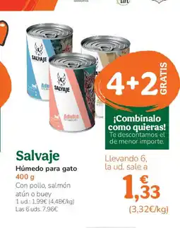 TiendAnimal SALVAJE Húmedo para gato oferta