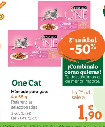 TiendAnimal ONE CAT Húmedo para gato oferta