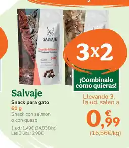 TiendAnimal SALVAJE Snack para gato oferta