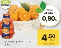 Autoservicios Familia Naranja para zumo oferta