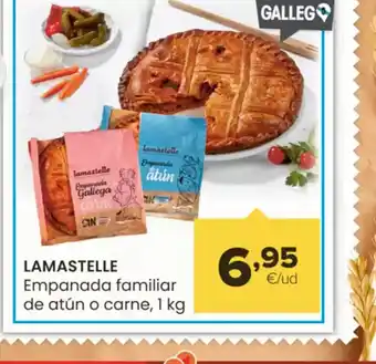 Autoservicios Familia LAMASTELLE Empanada familiar de atún o carne oferta