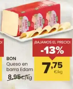 Autoservicios Familia BON Queso en barra Edam oferta