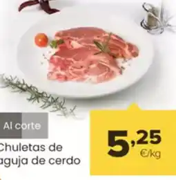 Autoservicios Familia Chuletas de aguja de cerdo oferta