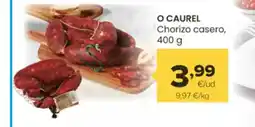 Autoservicios Familia O CAUREL Chorizo casero oferta