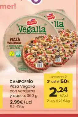 Autoservicios Familia CAMPOFRÍO Pizza Vegalia con verduras y queso oferta