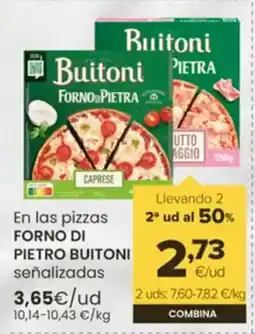 Autoservicios Familia FORNO DI PIETRO BUITONI En las pizzas oferta