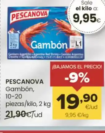 Autoservicios Familia PESCANOVA Gambón oferta