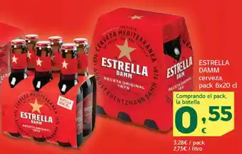 HiperDino ESTRELLA DAMM cerveza oferta