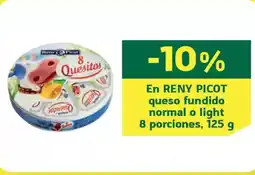 HiperDino RENY PICOT En queso fundido normal o light 8 porciones oferta