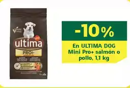 HiperDino ULTIMA DOG En Mini Pro+ salmón o pollo oferta