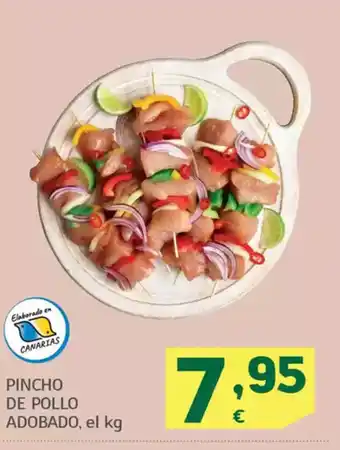 HiperDino Pincho de pollo adobado oferta