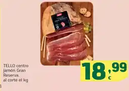 HiperDino TELLO centro jamón Gran Reserva oferta