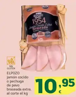 HiperDino ELPOZO jamón cocido o pechuga de pavo braseada extra oferta